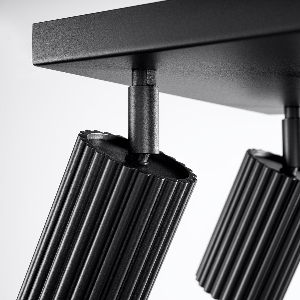 Deckenleuchte - Spot - Strahler KARBON 4 schwarz Sollux Lighting