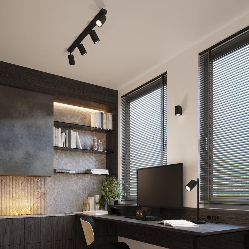 Deckenleuchte - Spot - Strahler KARBON 4L schwarz Sollux Lighting