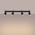 Deckenleuchte - Spot - Strahler KARBON 4L schwarz Sollux Lighting