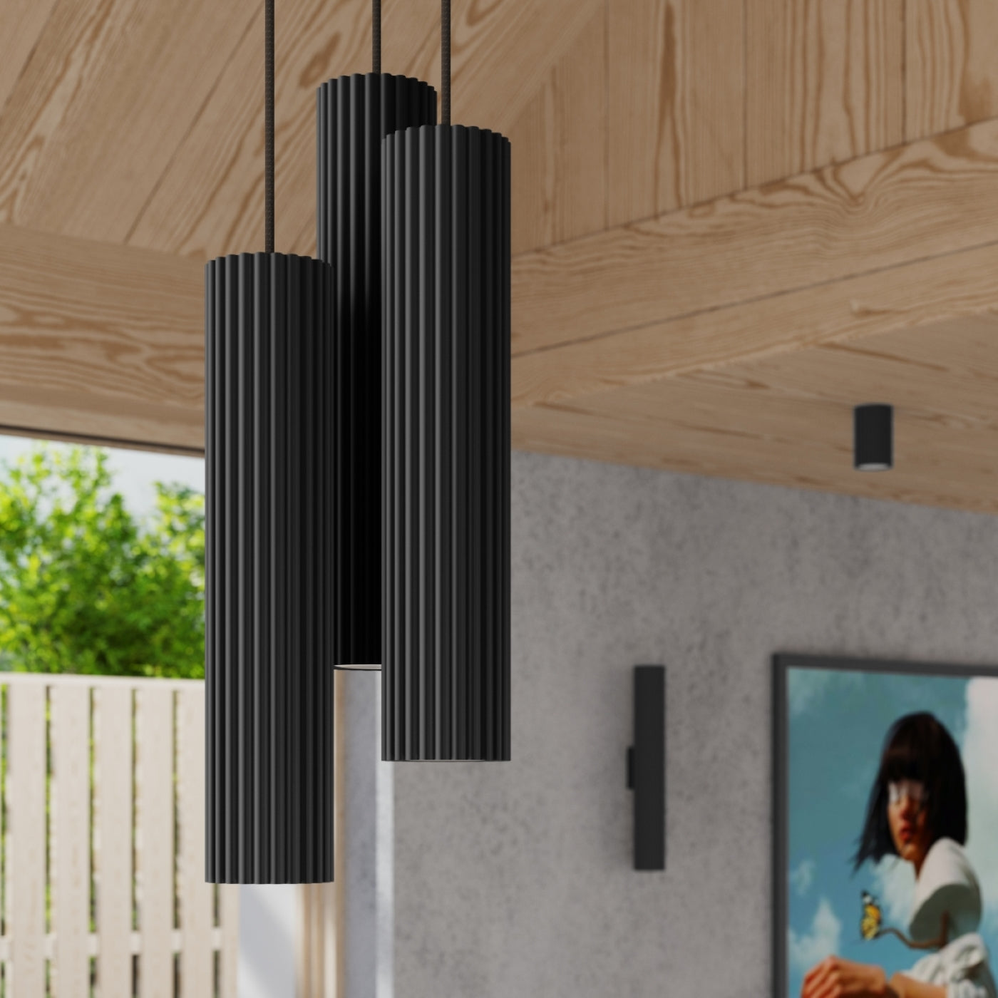 Deckenleuchte - Spot - Strahler KARBON 6L schwarz Sollux Lighting