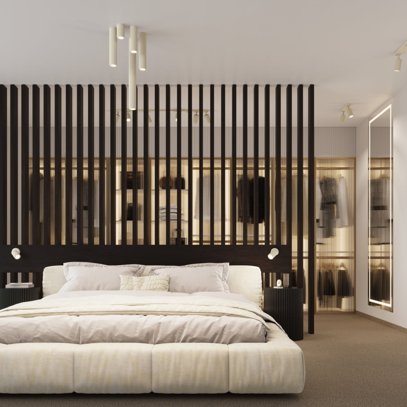 Deckenleuchte - Spot - Strahler KARBON 20 beige Sollux Lighting