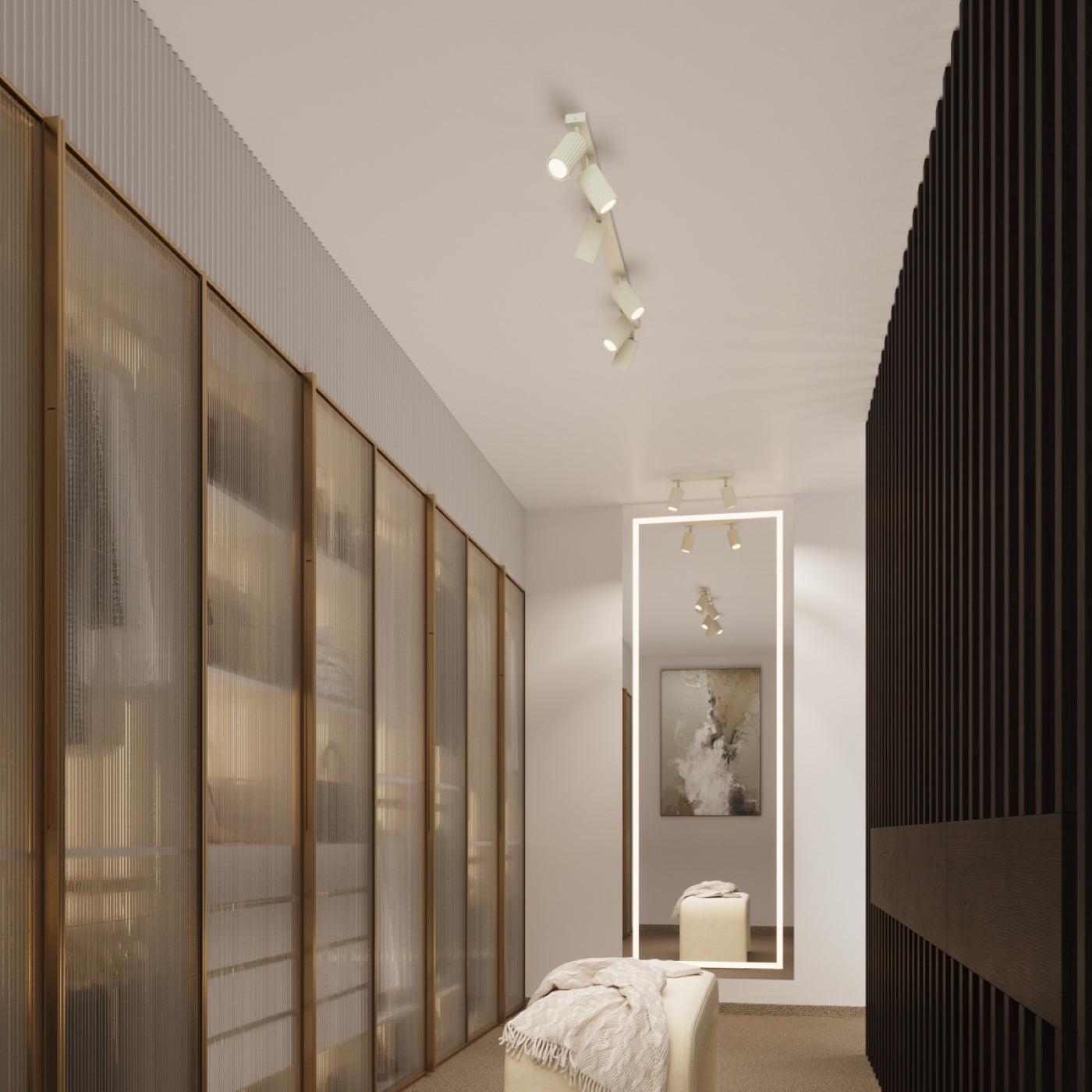 Deckenleuchte - Spot - Strahler KARBON 60 beige Sollux Lighting