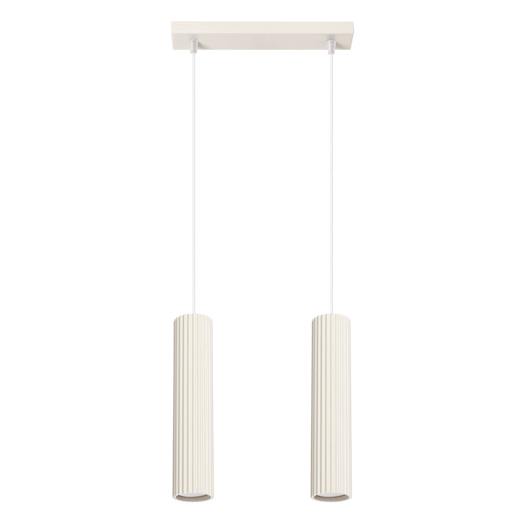 Pendelleuchte KARBON 2 beige Sollux Lighting
