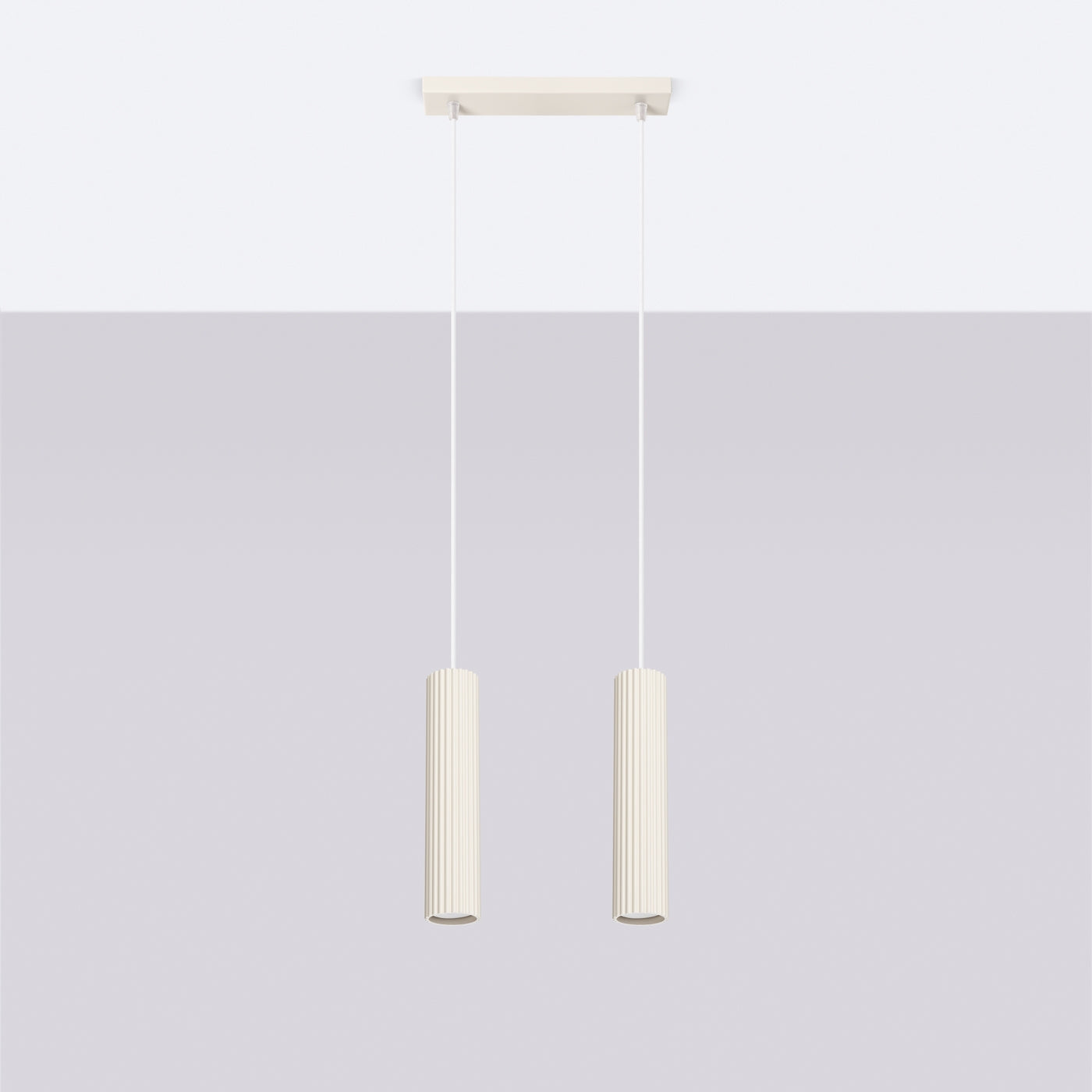 Pendelleuchte KARBON 2 beige Sollux Lighting