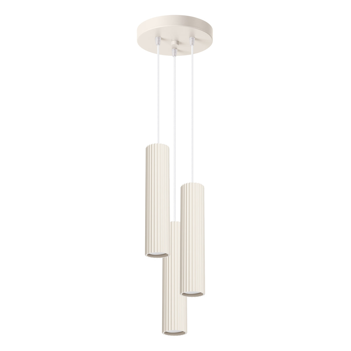 Pendelleuchte KARBON 3P beige Sollux Lighting