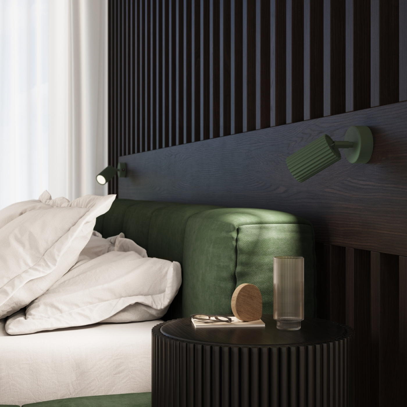 Deckenleuchte - Spot - Strahler KARBON 10 olivgrün Sollux Lighting