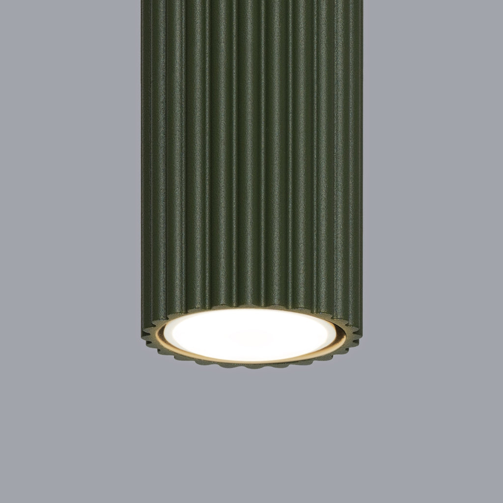 Deckenleuchte - Spot - Strahler KARBON 10 olivgrün Sollux Lighting
