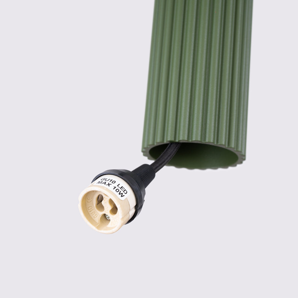 Pendelleuchte KARBON 1 olivgrün Sollux Lighting