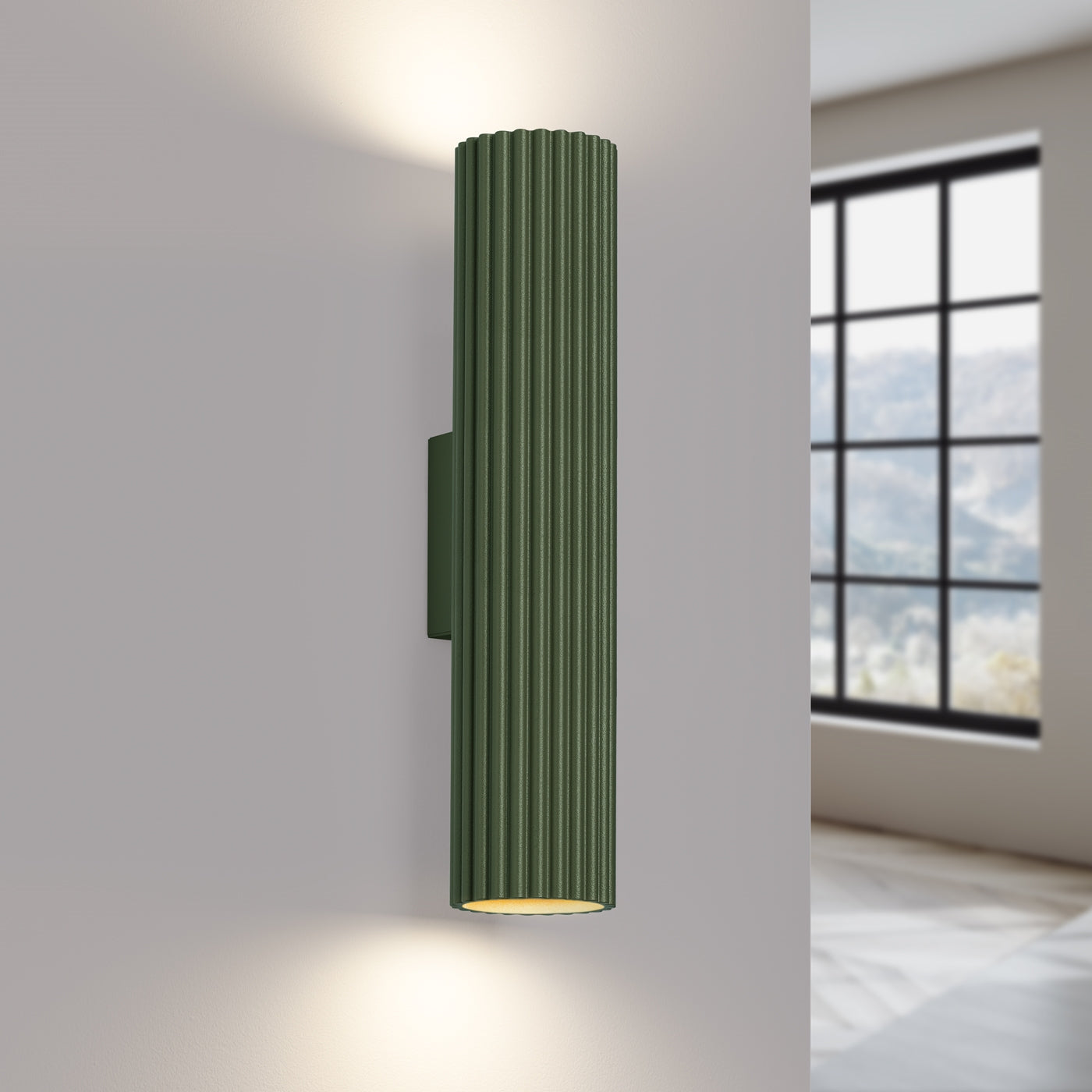 Wandleuchte KARBON 30 olivgrün Sollux Lighting