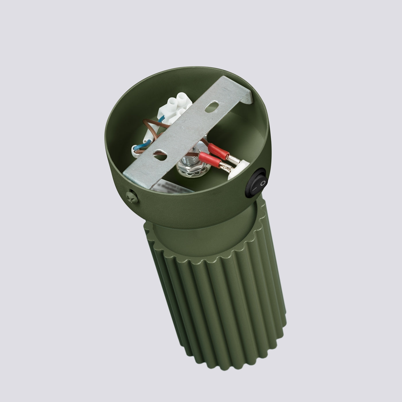 Wandleuchte KARBON olivgrüne mit Schalter Sollux Lighting