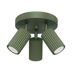 Deckenleuchte - Spot - Strahler KARBON 3P olivgrün Sollux Lighting
