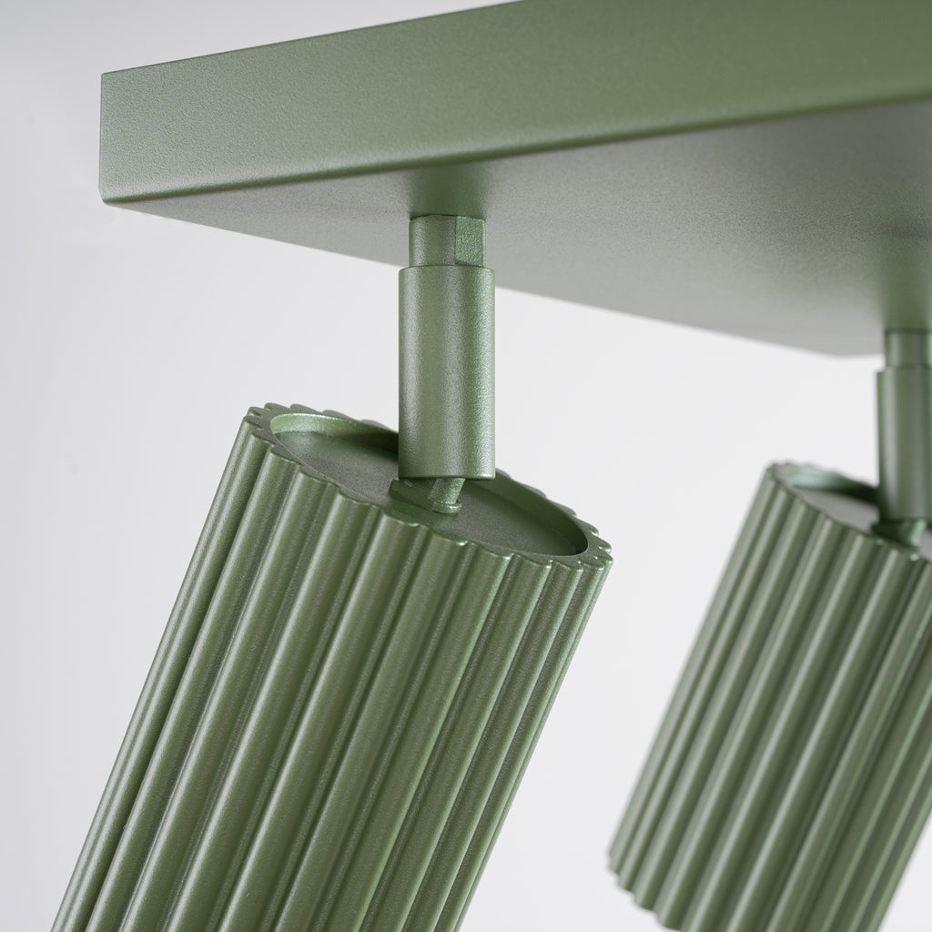 Deckenleuchte - Spot - Strahler KARBON 4 olivgrün Sollux Lighting