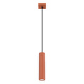 Pendelleuchte KARBON 1 roter Ocker Sollux Lighting