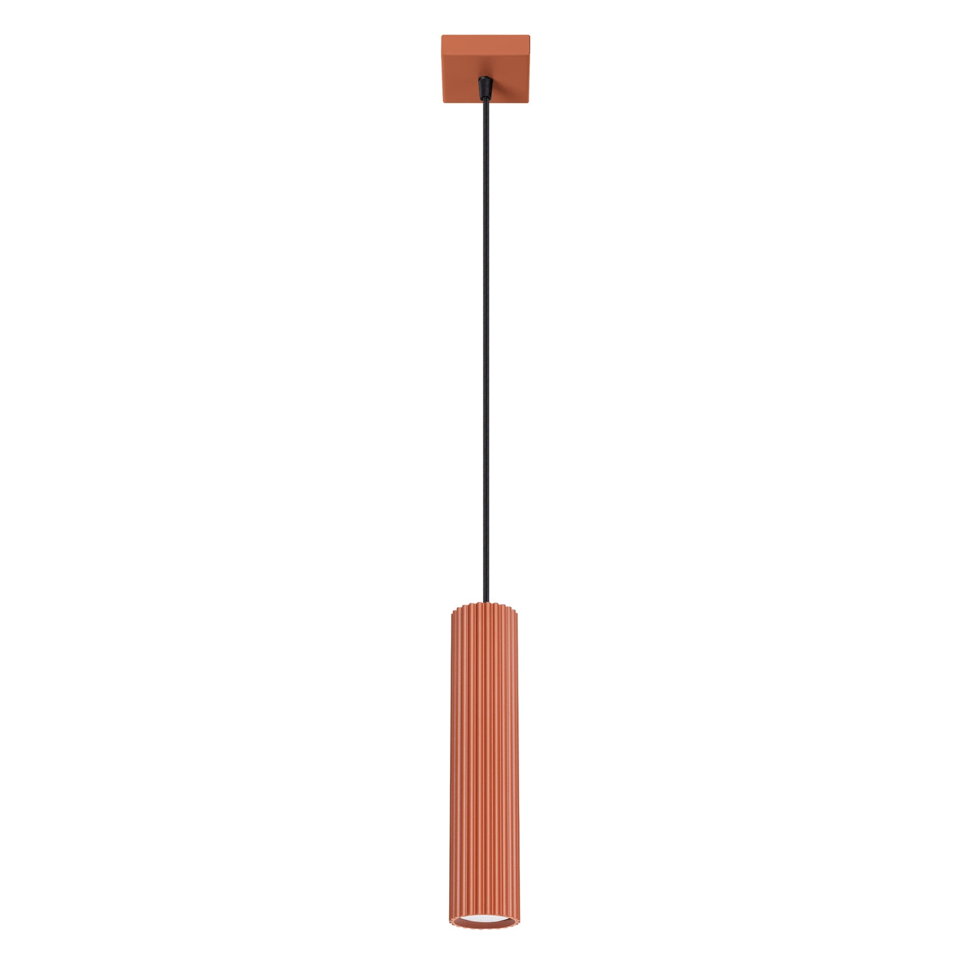 Pendelleuchte KARBON 1 roter Ocker Sollux Lighting