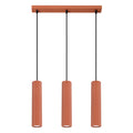 Pendelleuchte KARBON 3L roter Ocker Sollux Lighting