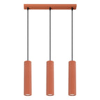 Pendelleuchte KARBON 3L roter Ocker Sollux Lighting