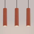 Pendelleuchte KARBON 3L roter Ocker Sollux Lighting
