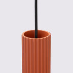 Pendelleuchte KARBON 3L roter Ocker Sollux Lighting