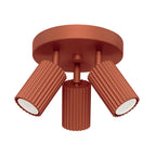 Deckenleuchte - Spot - Strahler KARBON 3P roter Ocker Sollux Lighting