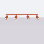 Deckenleuchte - Spot - Strahler KARBON 4L roter Ocker Sollux Lighting