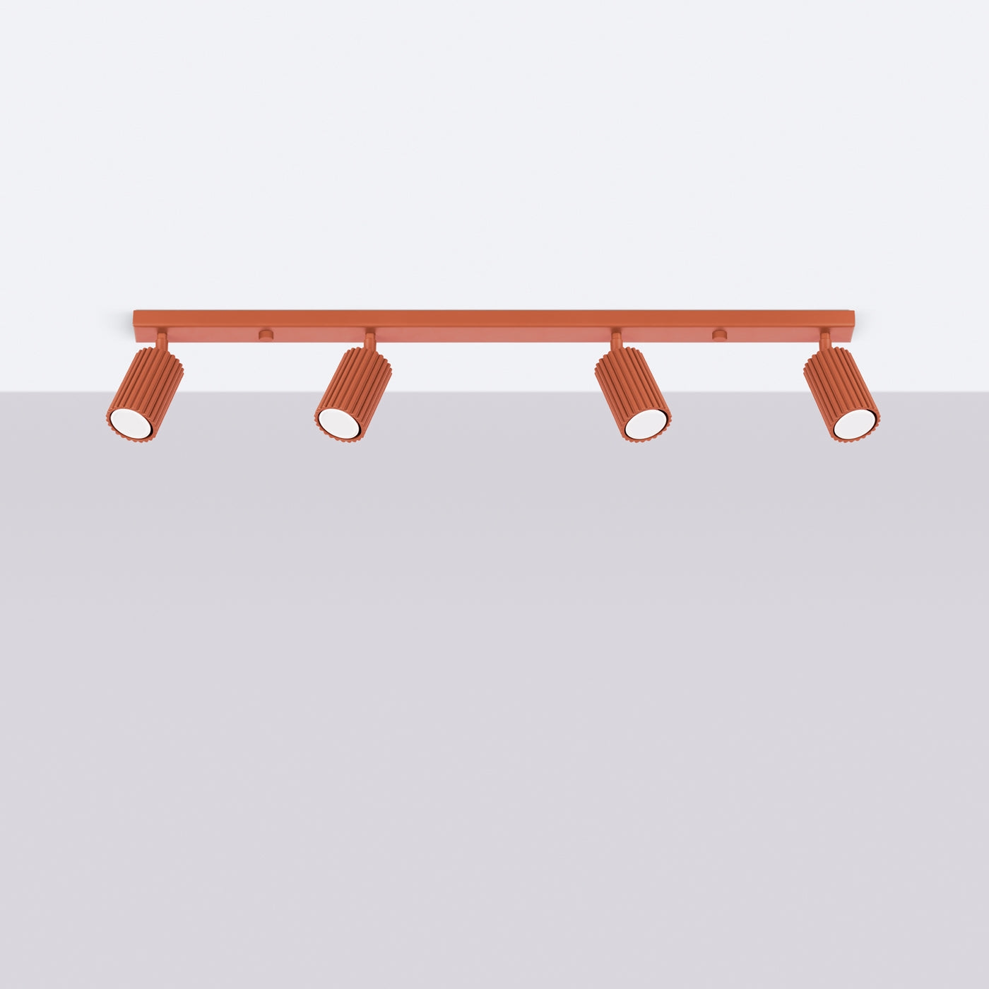 Deckenleuchte - Spot - Strahler KARBON 4L roter Ocker Sollux Lighting