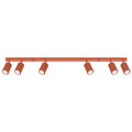 Deckenleuchte - Spot - Strahler KARBON 6L roter Ocker Sollux Lighting
