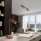 Deckenleuchte - Spot - Strahler KARBON 6L roter Ocker Sollux Lighting