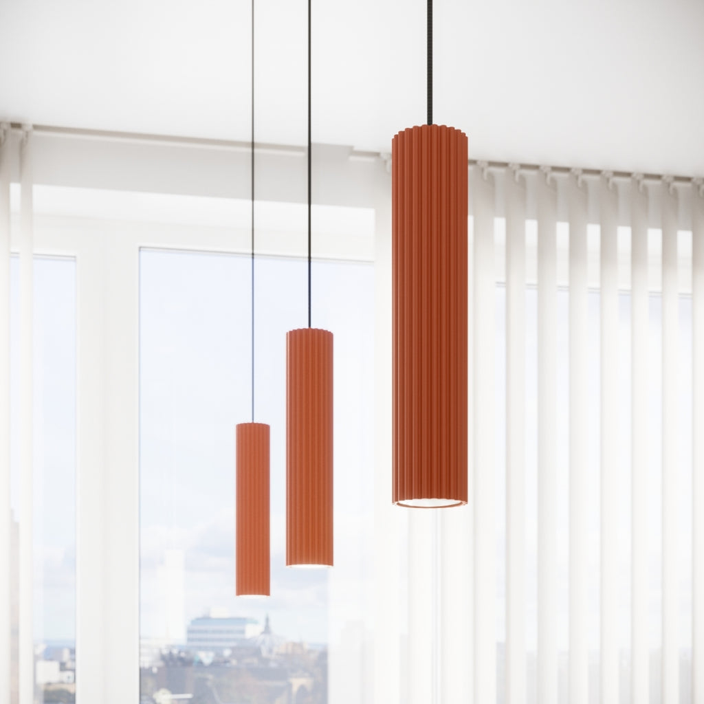 Deckenleuchte - Spot - Strahler KARBON 6L roter Ocker Sollux Lighting