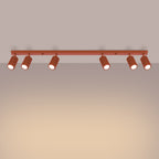 Deckenleuchte - Spot - Strahler KARBON 6L roter Ocker Sollux Lighting