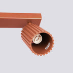 Deckenleuchte - Spot - Strahler KARBON 6L roter Ocker Sollux Lighting