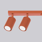 Deckenleuchte - Spot - Strahler KARBON 6L roter Ocker Sollux Lighting