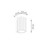Wandleuchte KARBON 10 weiß Sollux Lighting