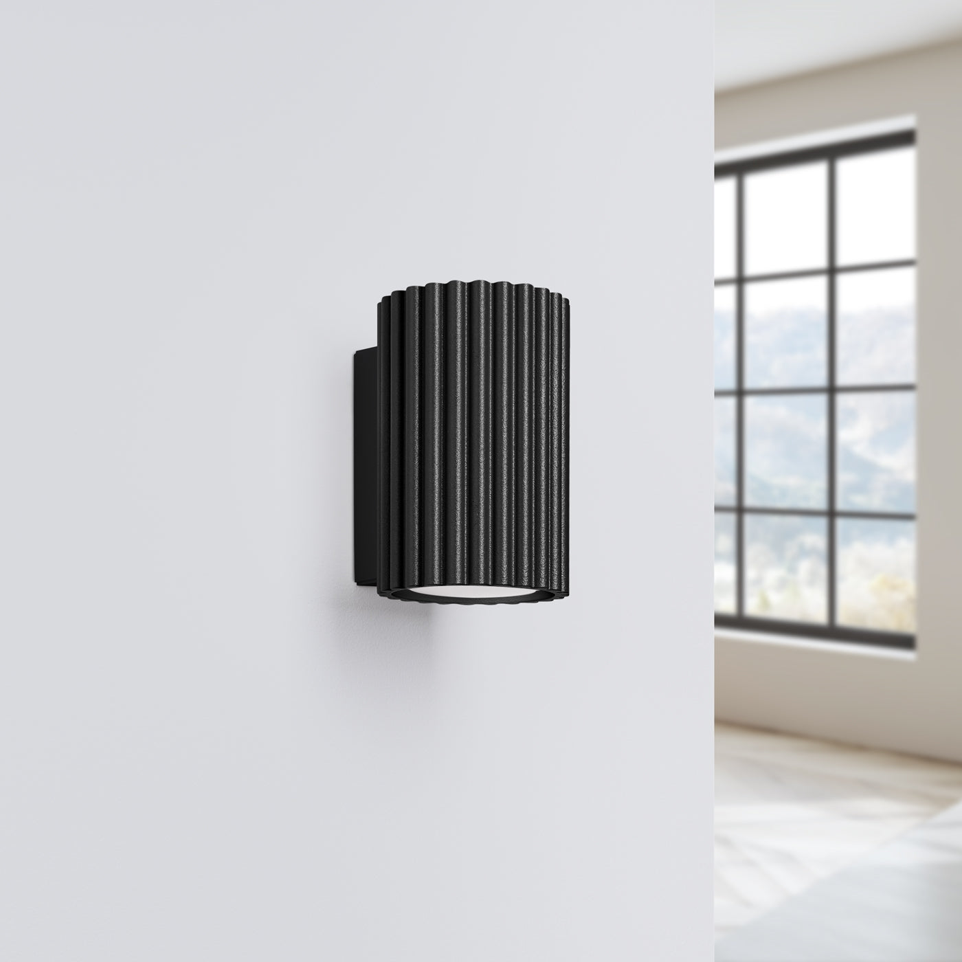 Wandleuchte KARBON 10 schwarz Sollux Lighting