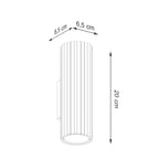 Wandleuchte KARBON 20 schwarz Sollux Lighting