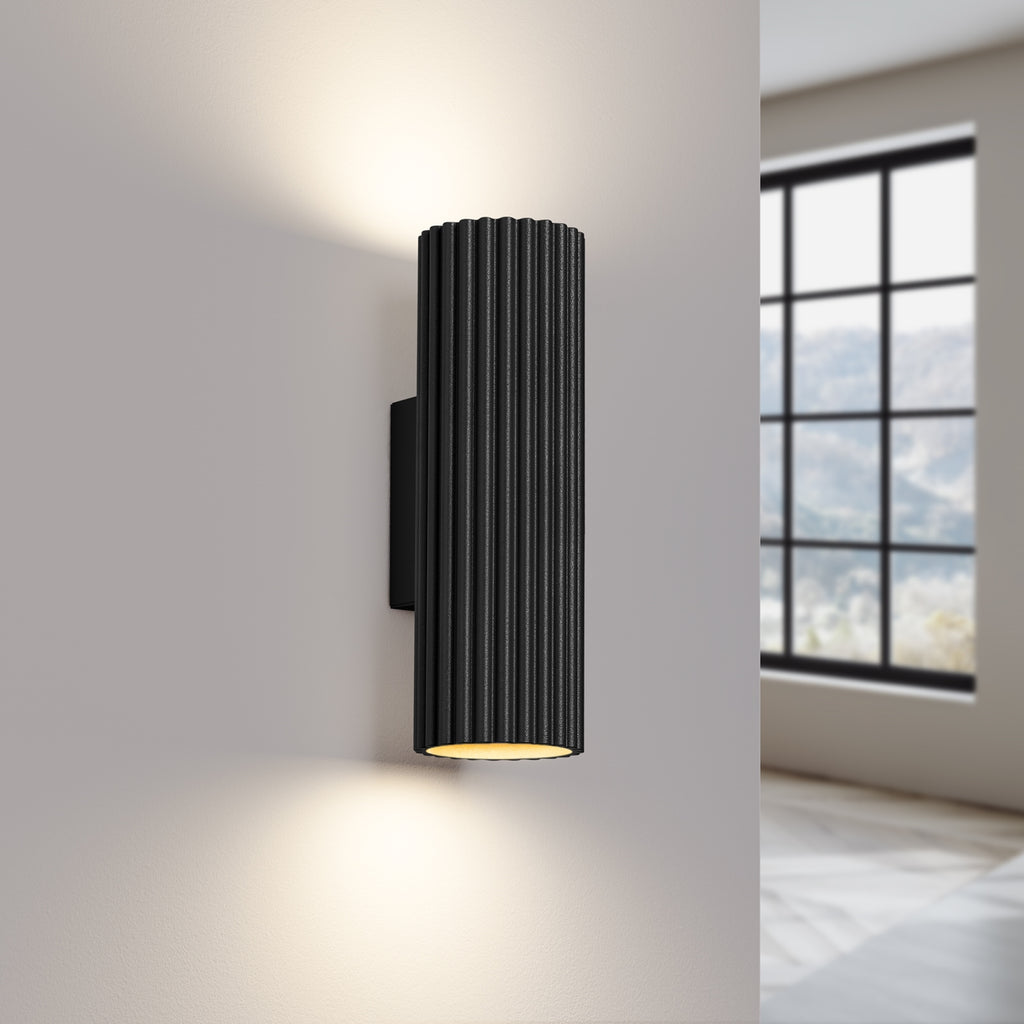 Wandleuchte KARBON 20 schwarz Sollux Lighting