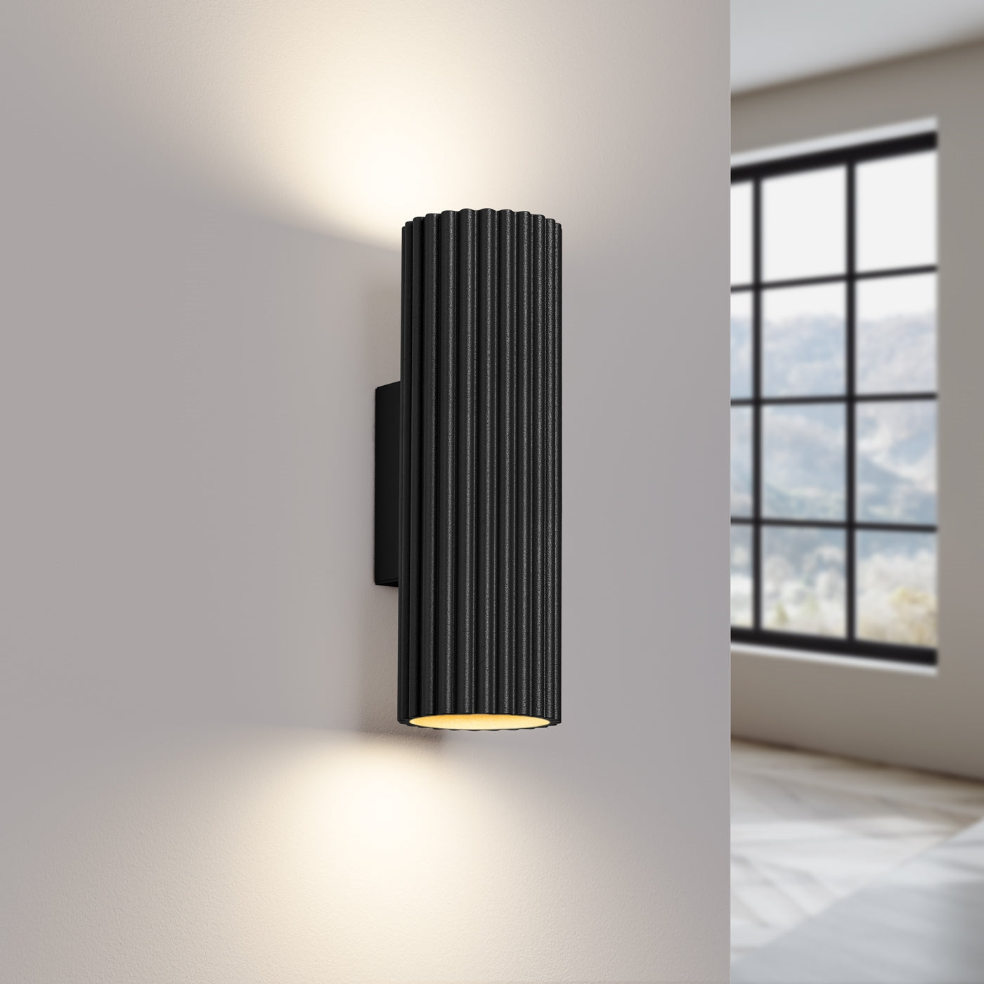 Wandleuchte KARBON 20 schwarz Sollux Lighting
