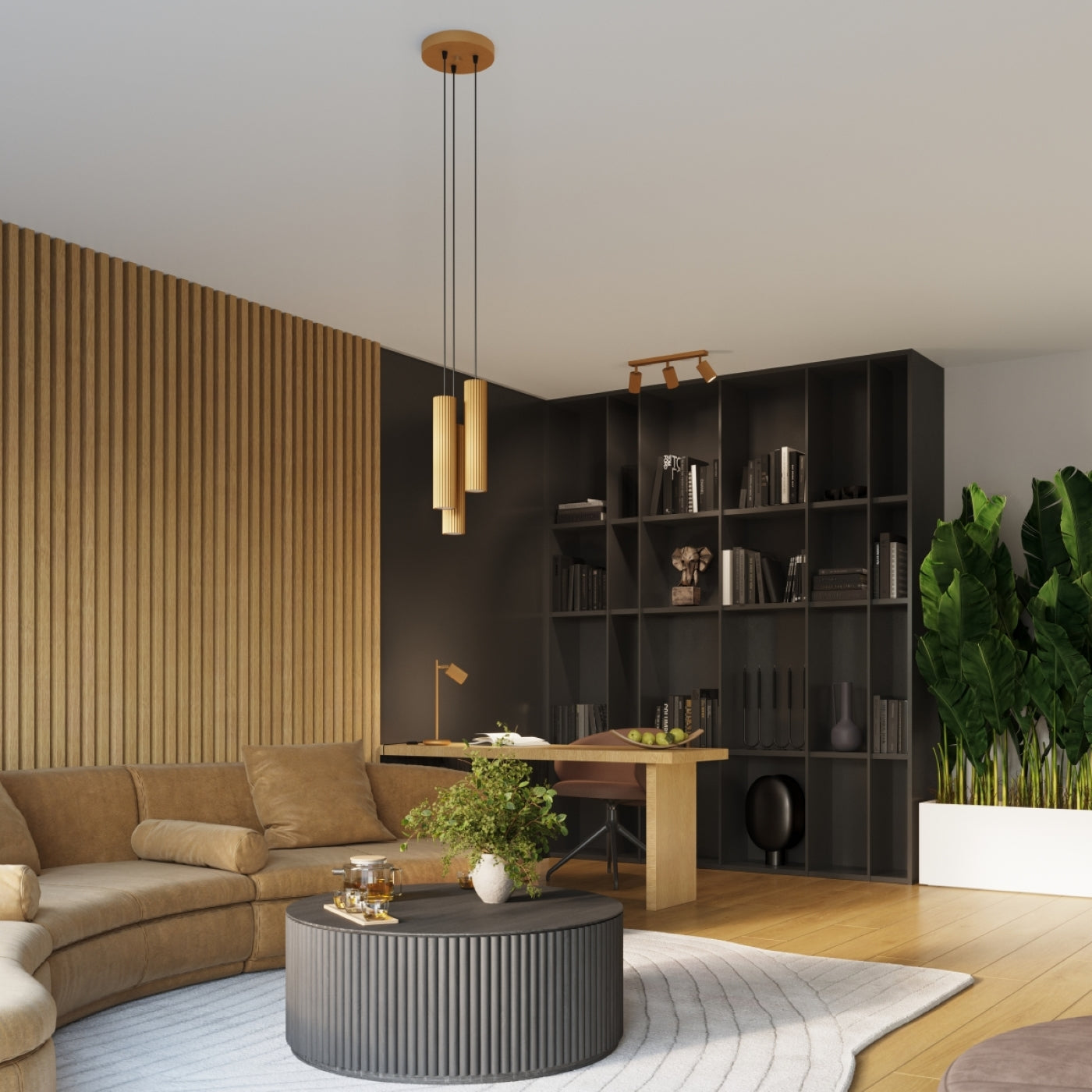 Wandleuchte KARBON 10 golden Sollux Lighting