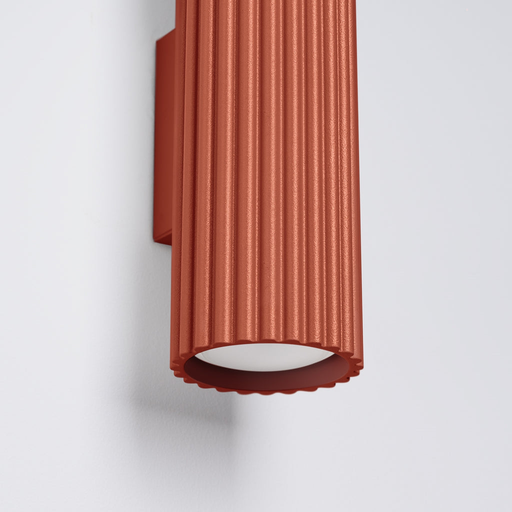 Wandleuchte KARBON 20 roter Ocker Sollux Lighting