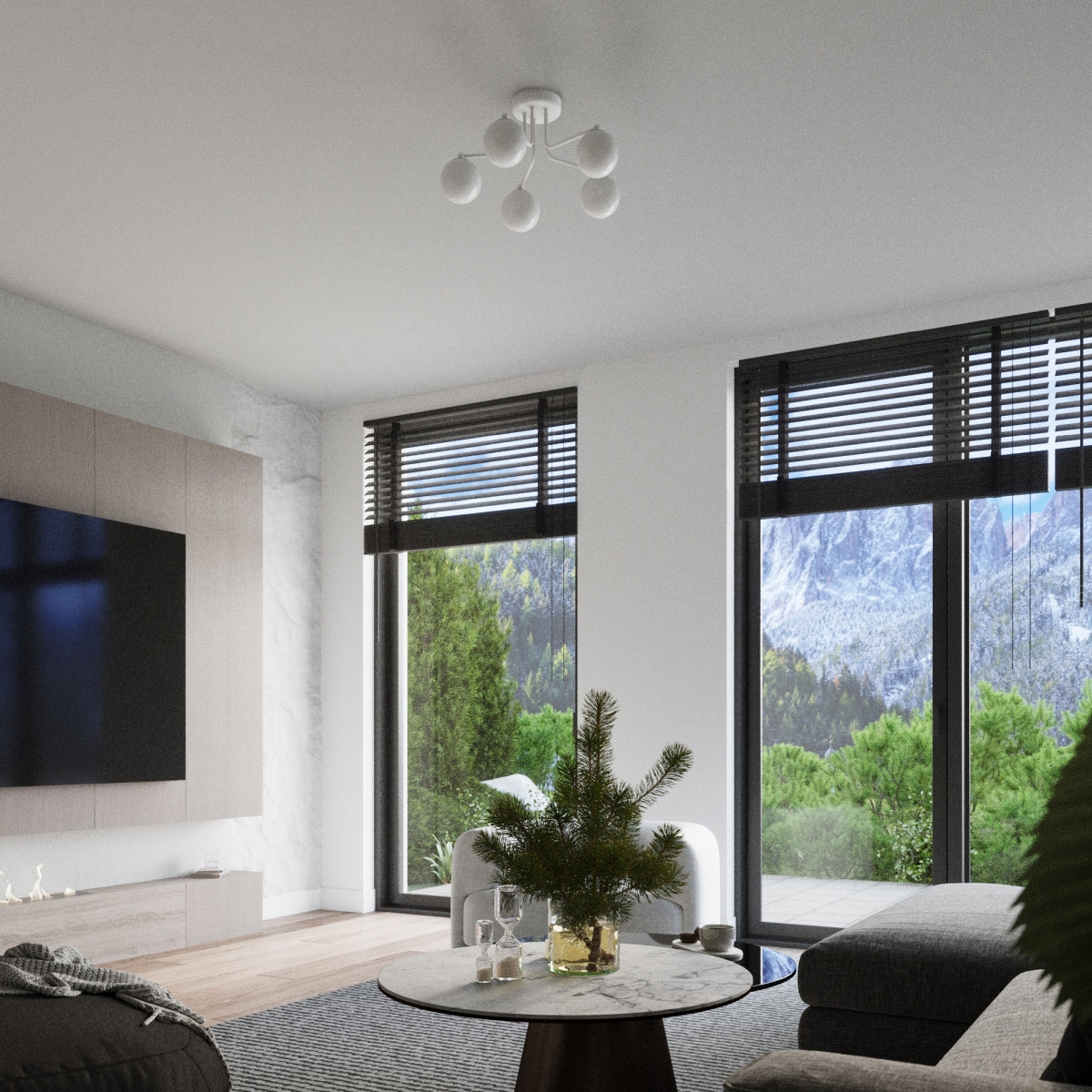 Pendelleuchte ASTRAL 3 weiß Sollux Lighting