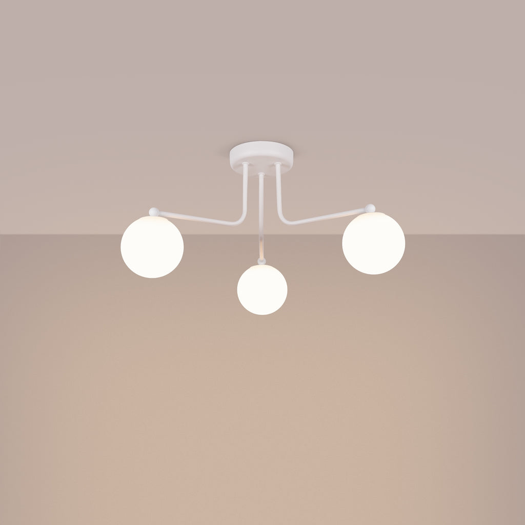 Pendelleuchte ASTRAL 3 weiß Sollux Lighting