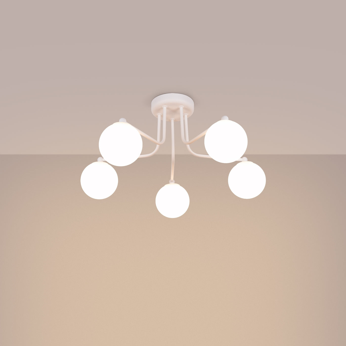 Pendelleuchte ASTRAL 5 weiß Sollux Lighting