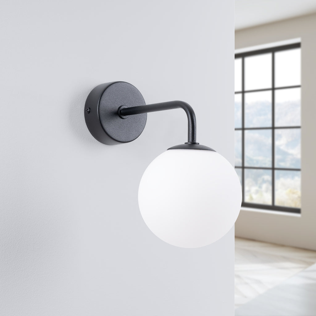 Wandleuchte ASTRAL 1 schwarz Sollux Lighting