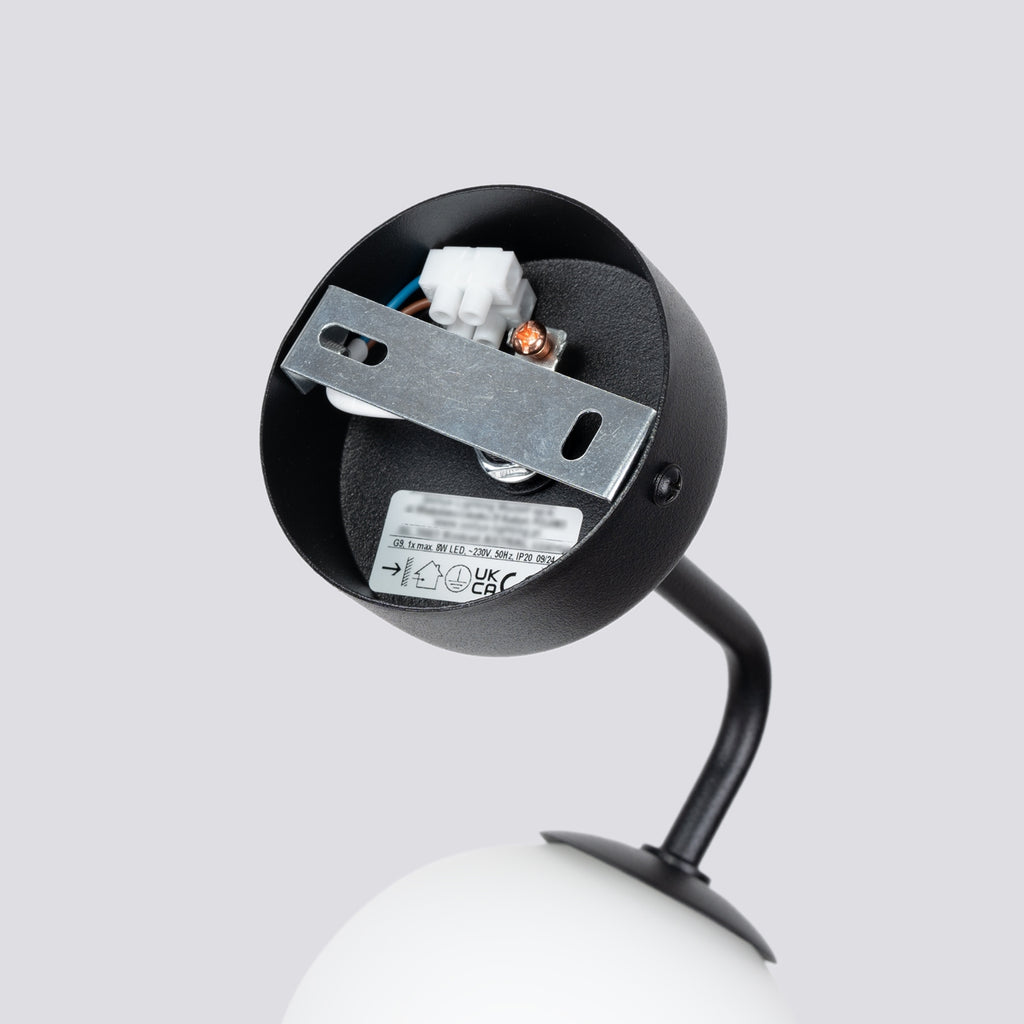 Wandleuchte ASTRAL 1 schwarz Sollux Lighting