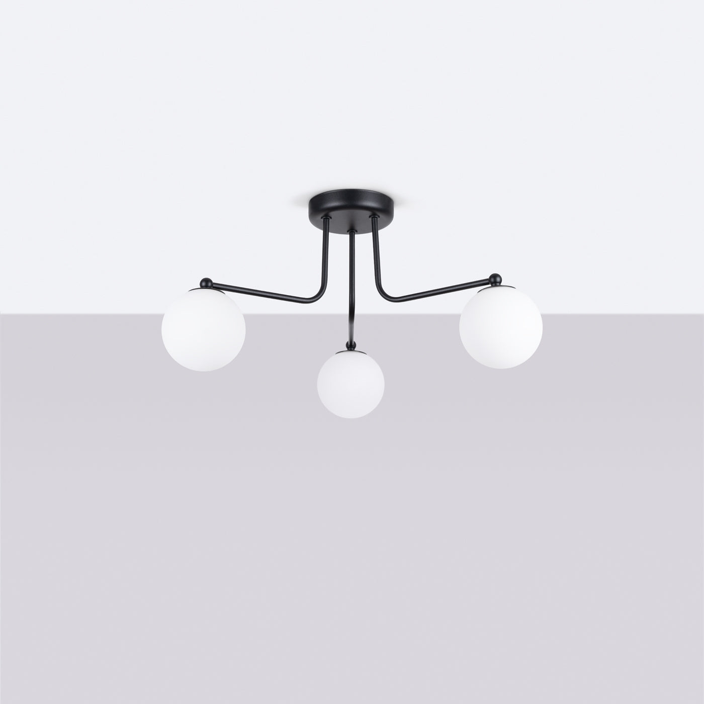 Pendelleuchte ASTRAL 3 schwarz Sollux Lighting