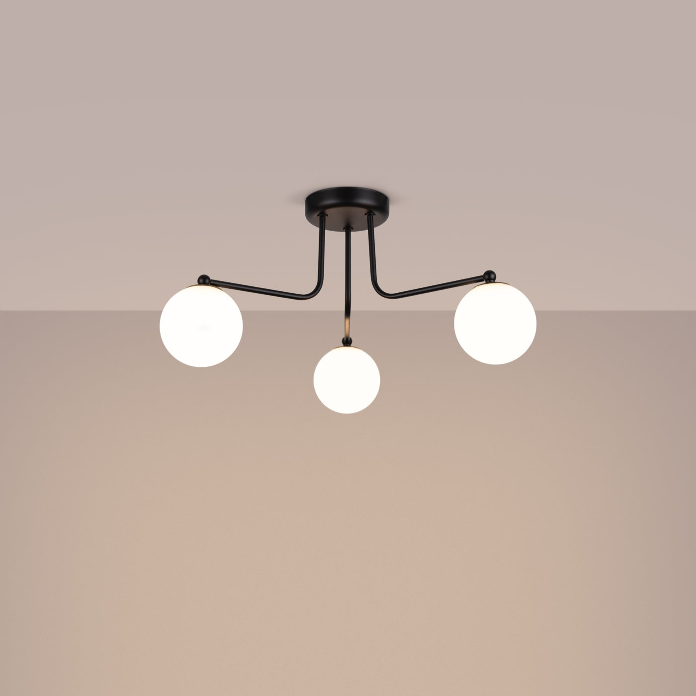 Pendelleuchte ASTRAL 3 schwarz Sollux Lighting