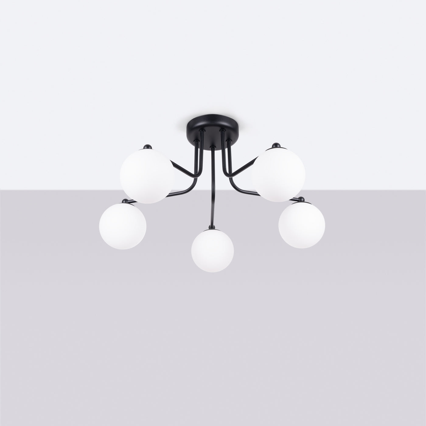Pendelleuchte ASTRAL 5 schwarz Sollux Lighting