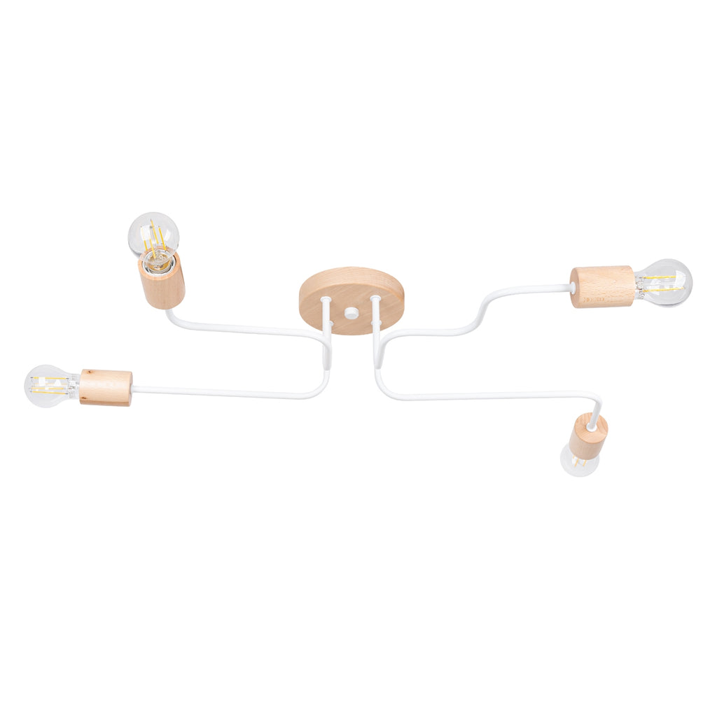 Pendelleuchte TIMBO 4 weiß Sollux Lighting