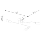 Pendelleuchte TIMBO 4 weiß Sollux Lighting