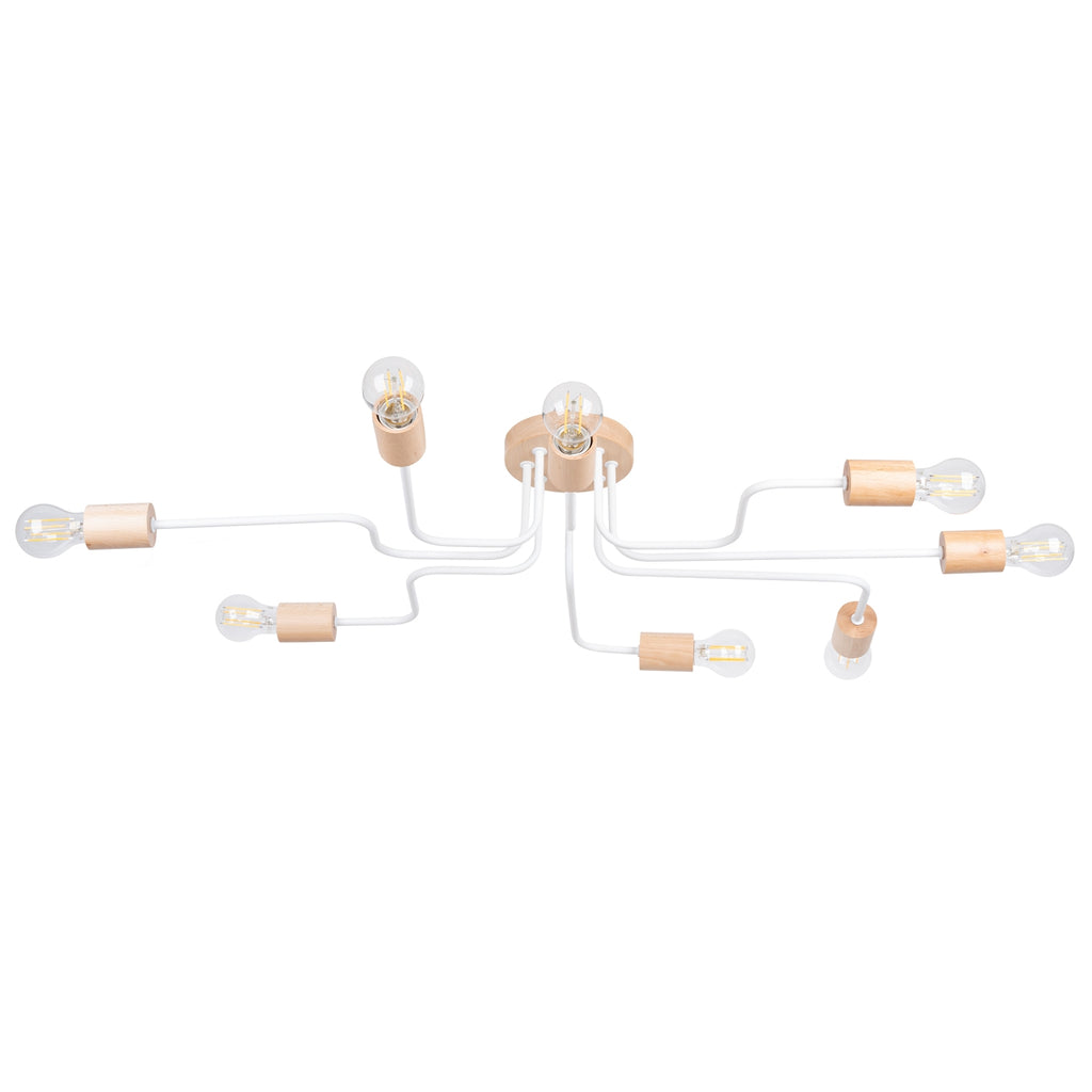 Pendelleuchte TIMBO 8 weiß Sollux Lighting