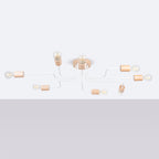 Pendelleuchte TIMBO 8 weiß Sollux Lighting